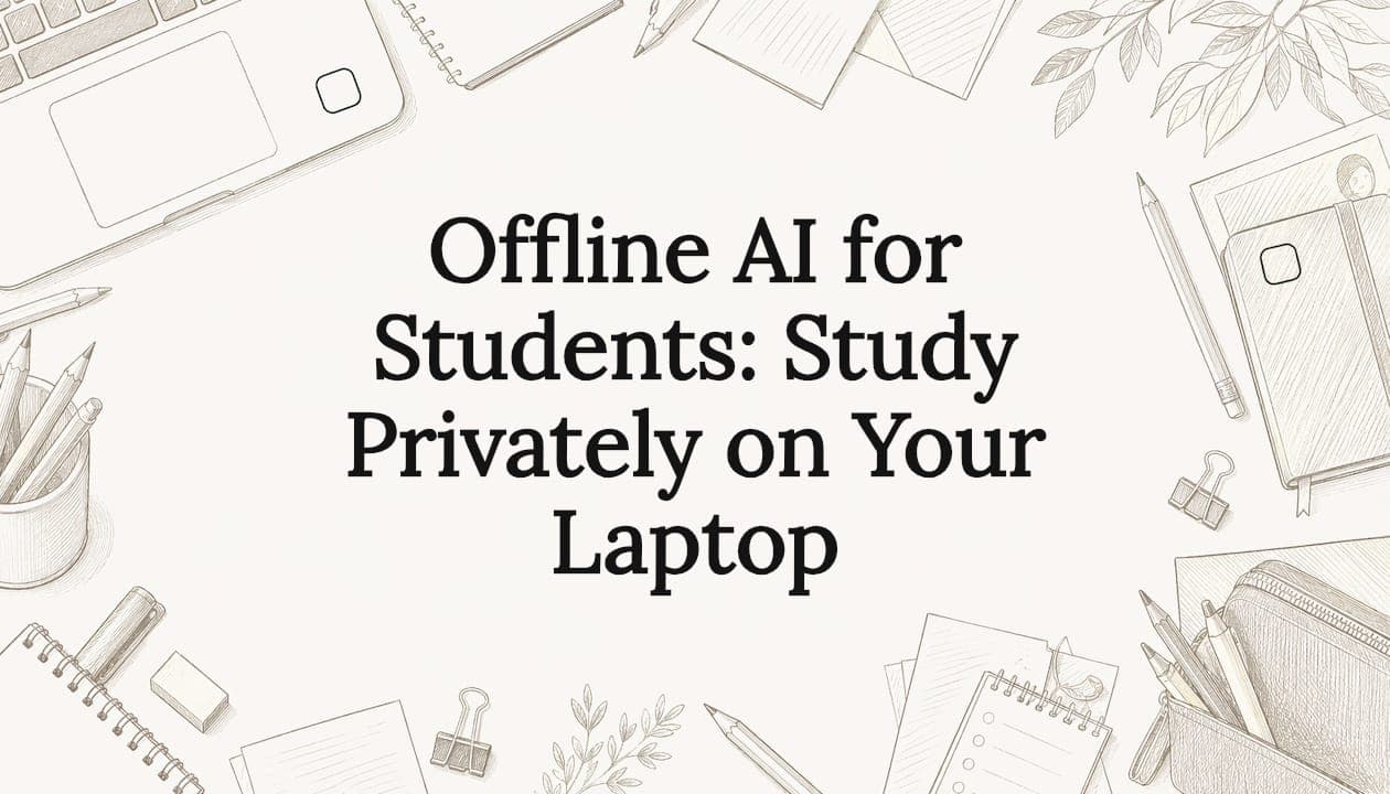 Offline AI for Students: Study Privately on Your Laptop