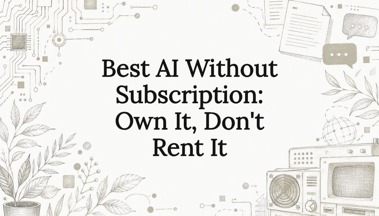 Best AI Without Subscription: Own It, Don't Rent It