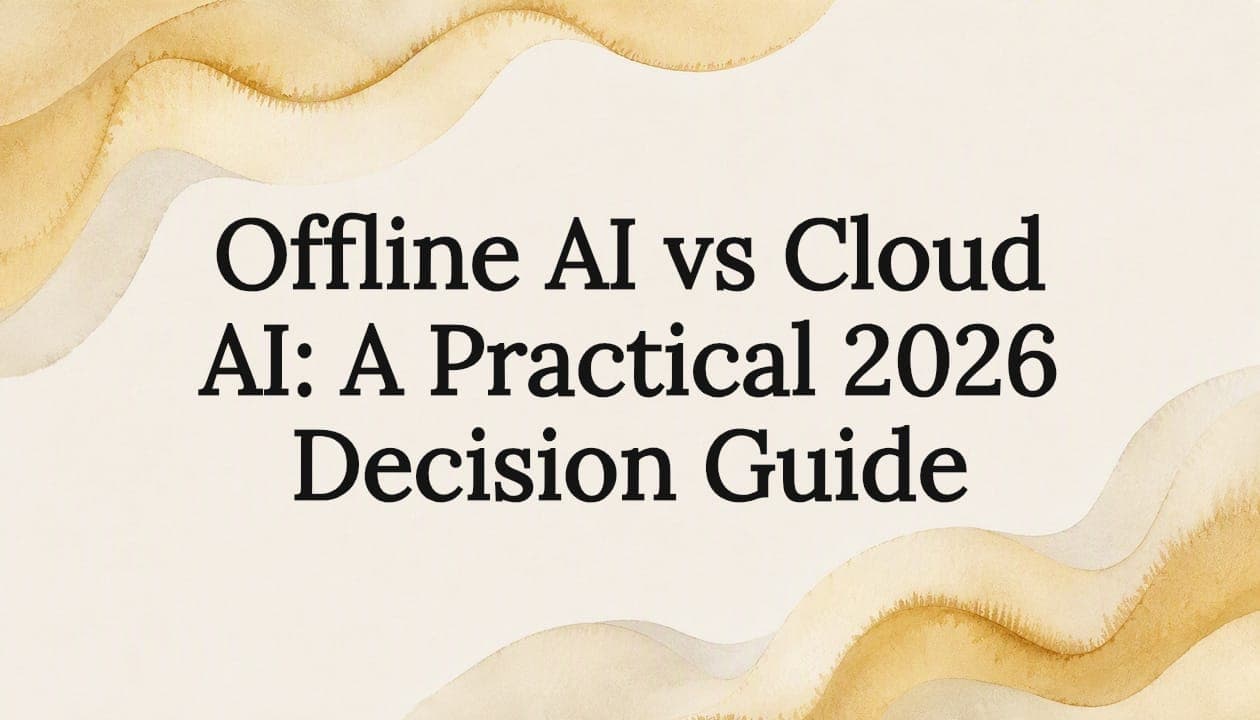 Offline AI vs Cloud AI: A Practical 2026 Decision Guide
