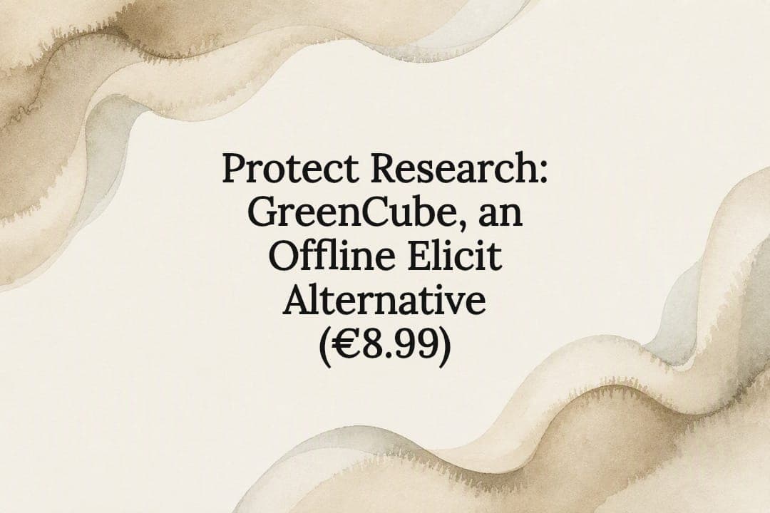 Protect Research: GreenCube, an Offline Elicit Alternative (€8.99)