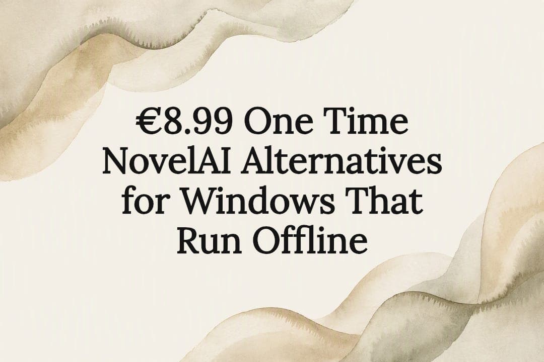 €8.99 One Time NovelAI Alternatives for Windows That Run Offline