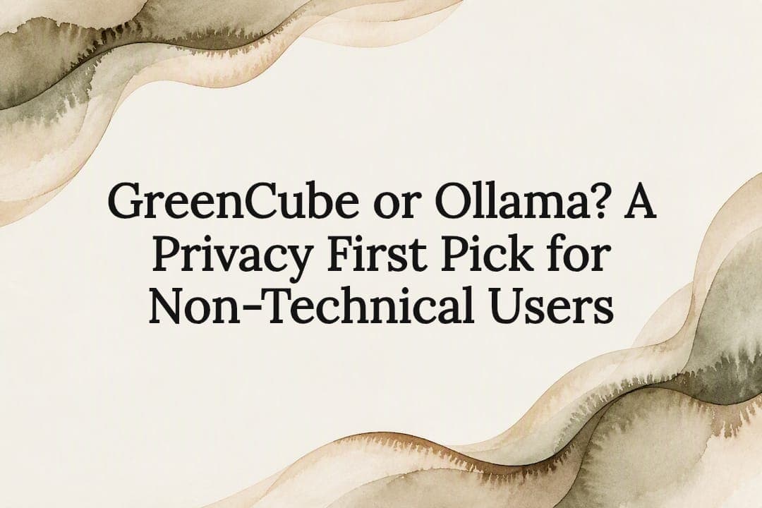 GreenCube or Ollama? A Privacy First Pick for Non-Technical Users