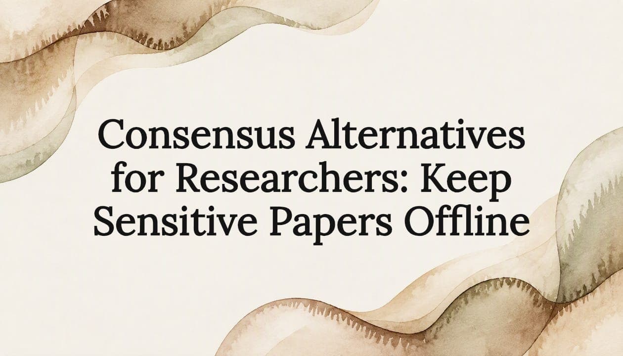 Consensus Alternatives for Researchers: Keep Sensitive Papers Offline