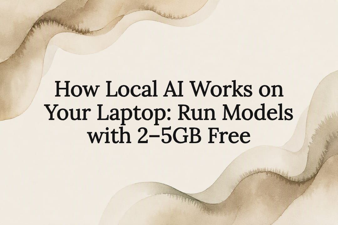 Decorative title card for local AI article